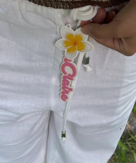 Linen Beach Pants White