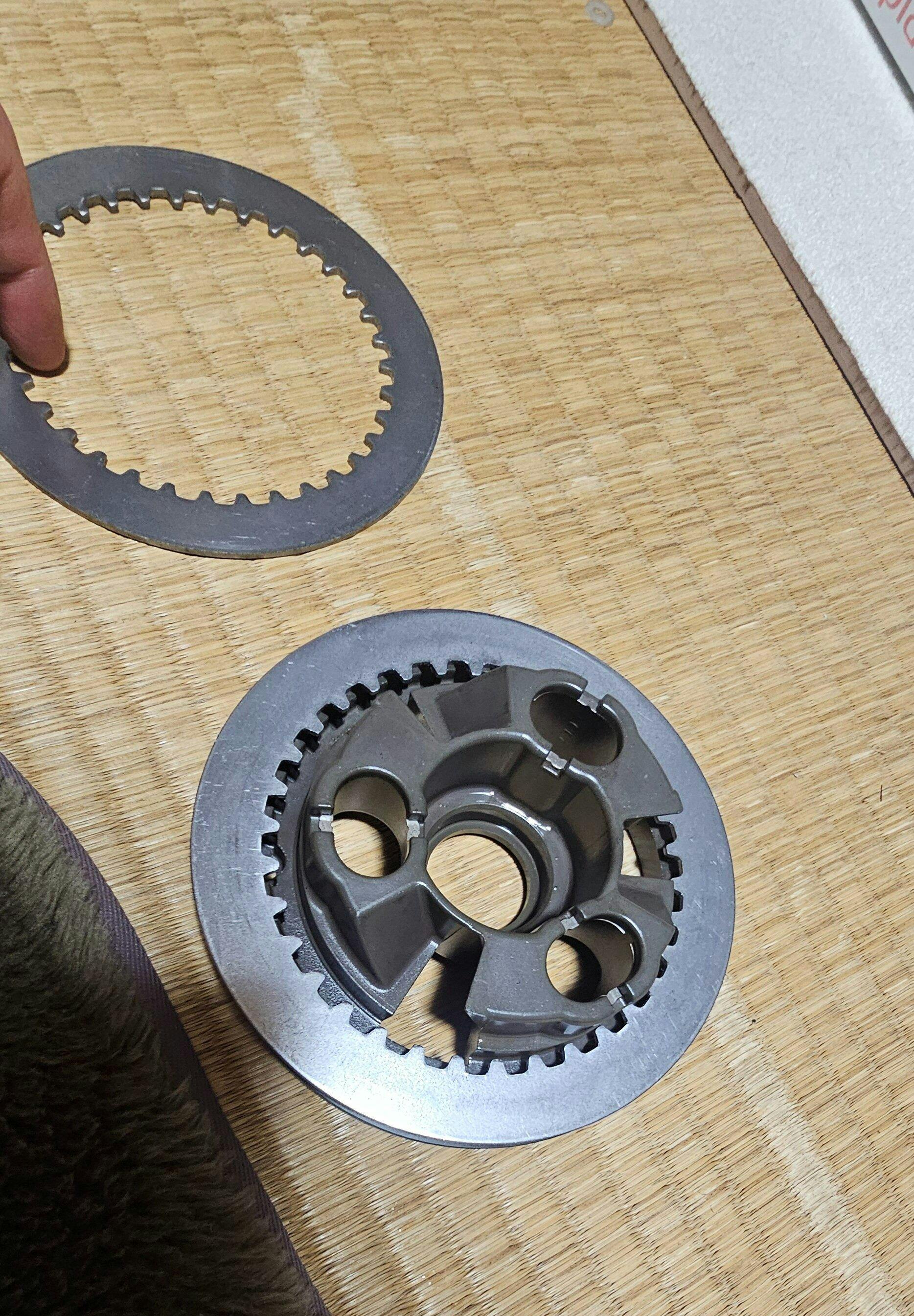 バイク部品　ドゥカティ　取外し車種不明　クラッチセット　APTC for DUCATI　フリクションディスク摩耗あり　中古品 DUCABIKE (DBK) - 乾式クラッチ用 クラッチディスクキット ストリート