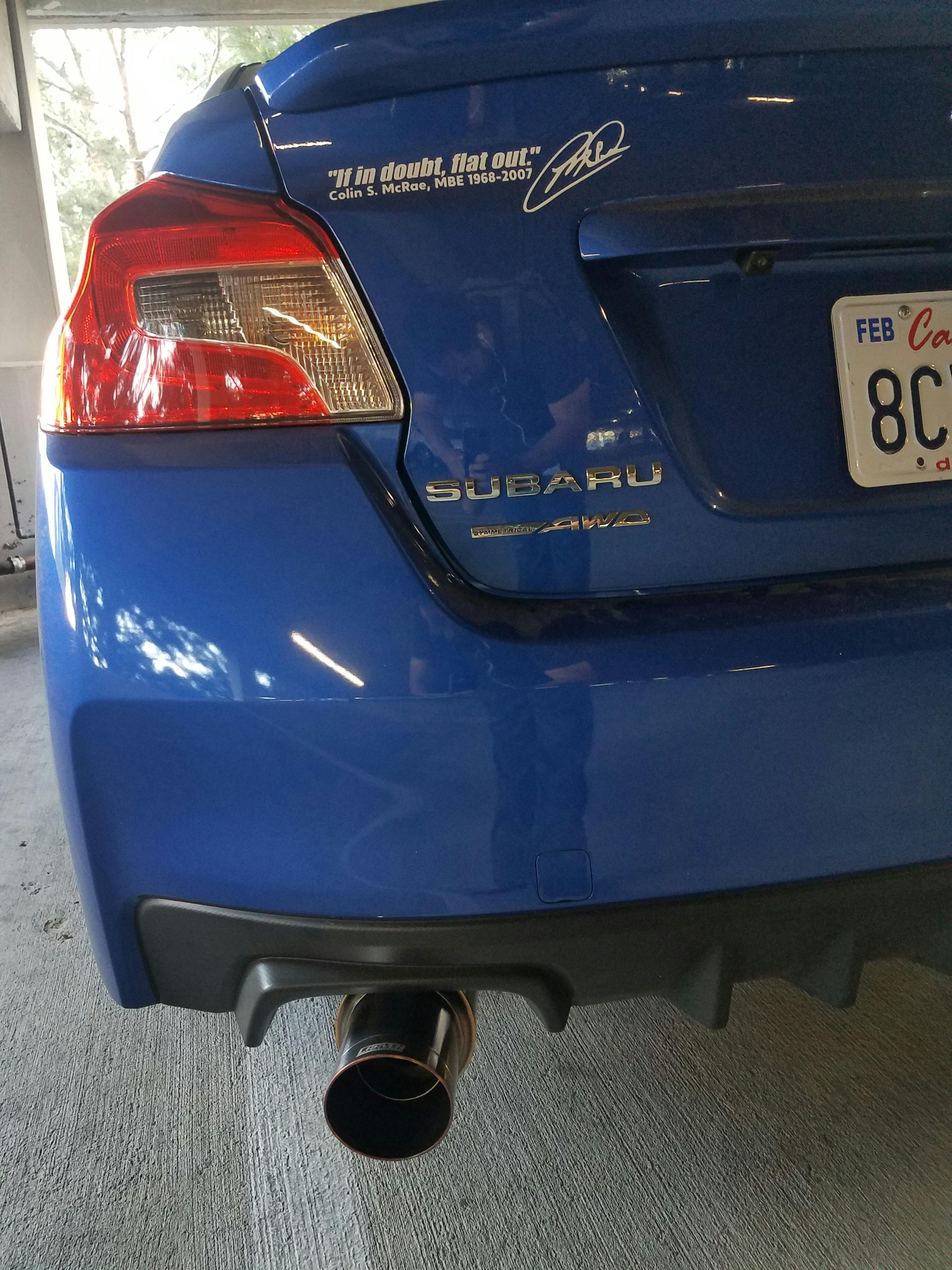 2015 wrx single exit exhaust