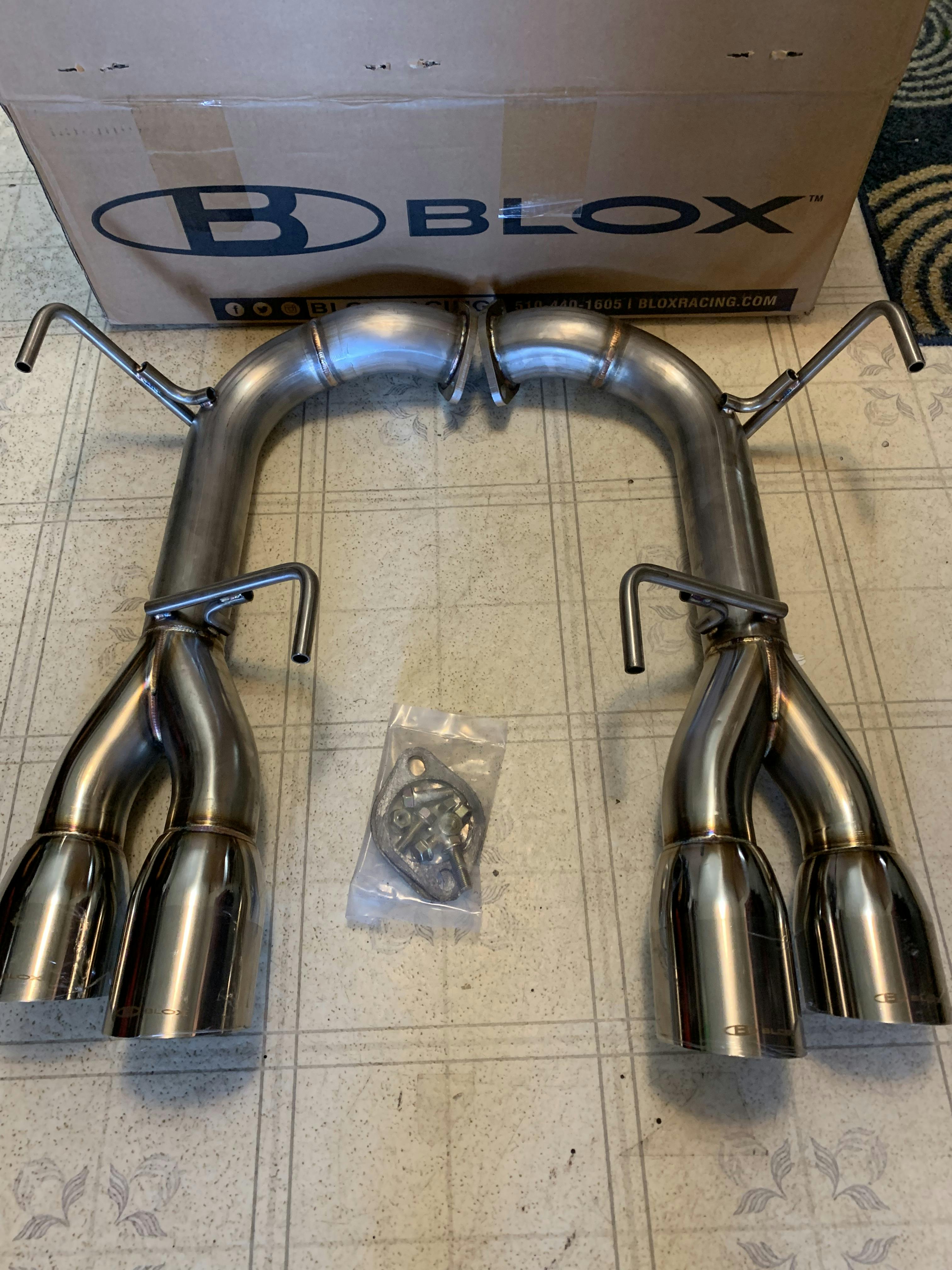 BLOX Racing Axle Back Exhaust Subaru WRX 20152018 / STI 20152017