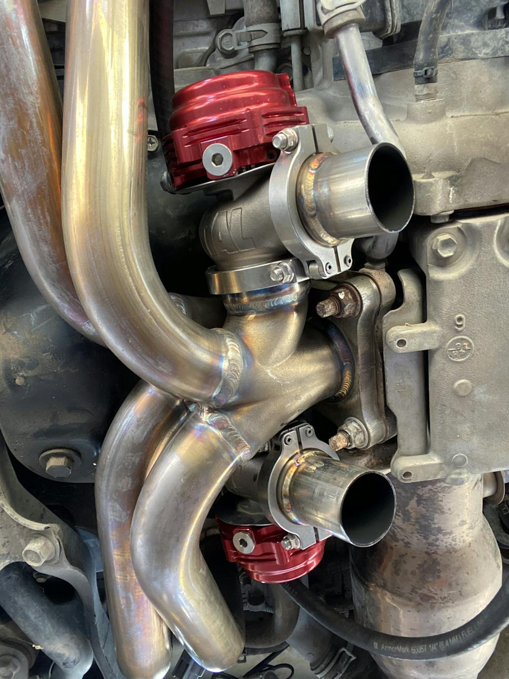 Killer B External Wastegate Header + Wastegate Kit Subaru WRX 2015202