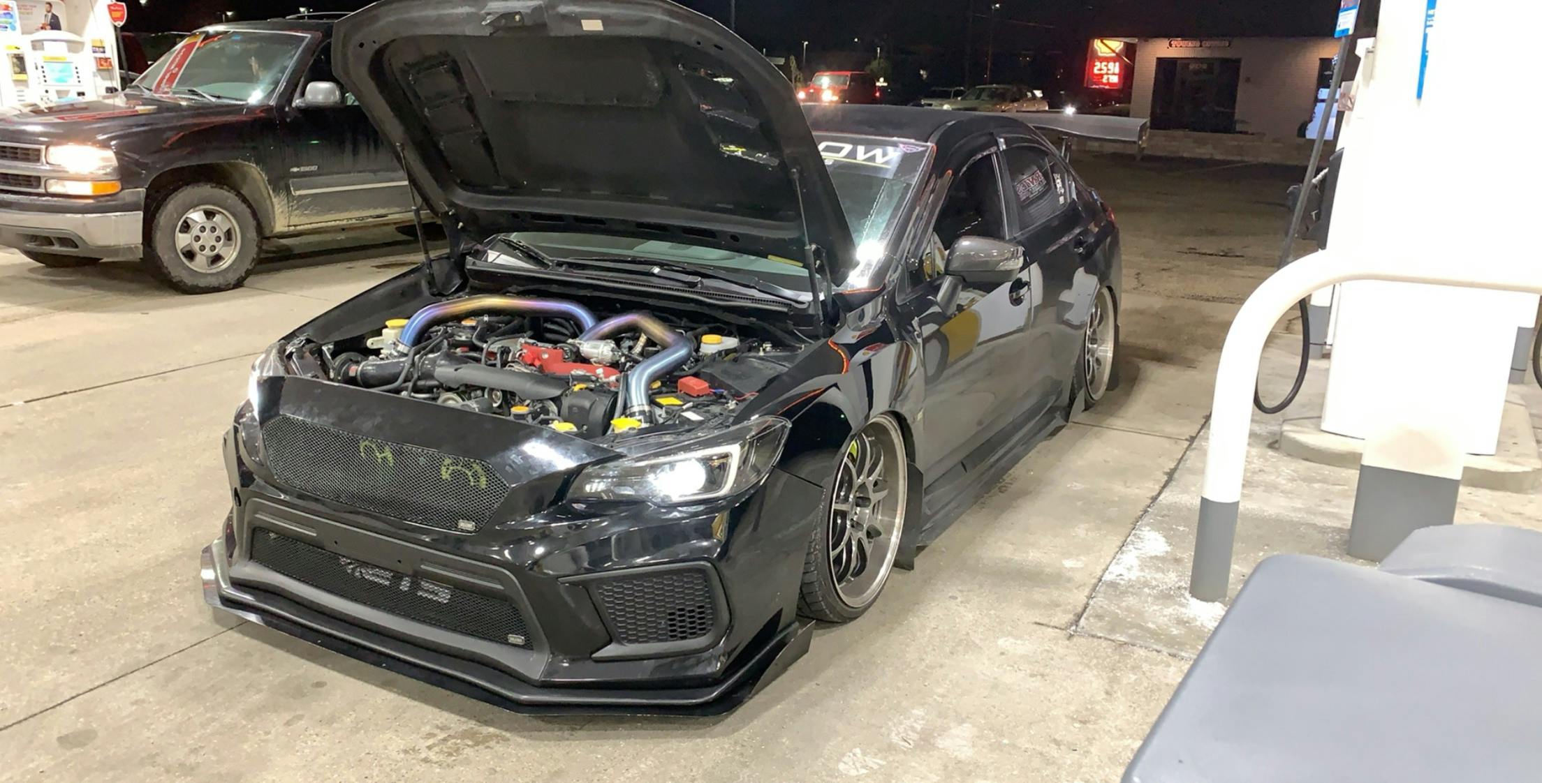 ETS Burnt Titanium Front Mount Intercooler Piping Kit Subaru STI 2015