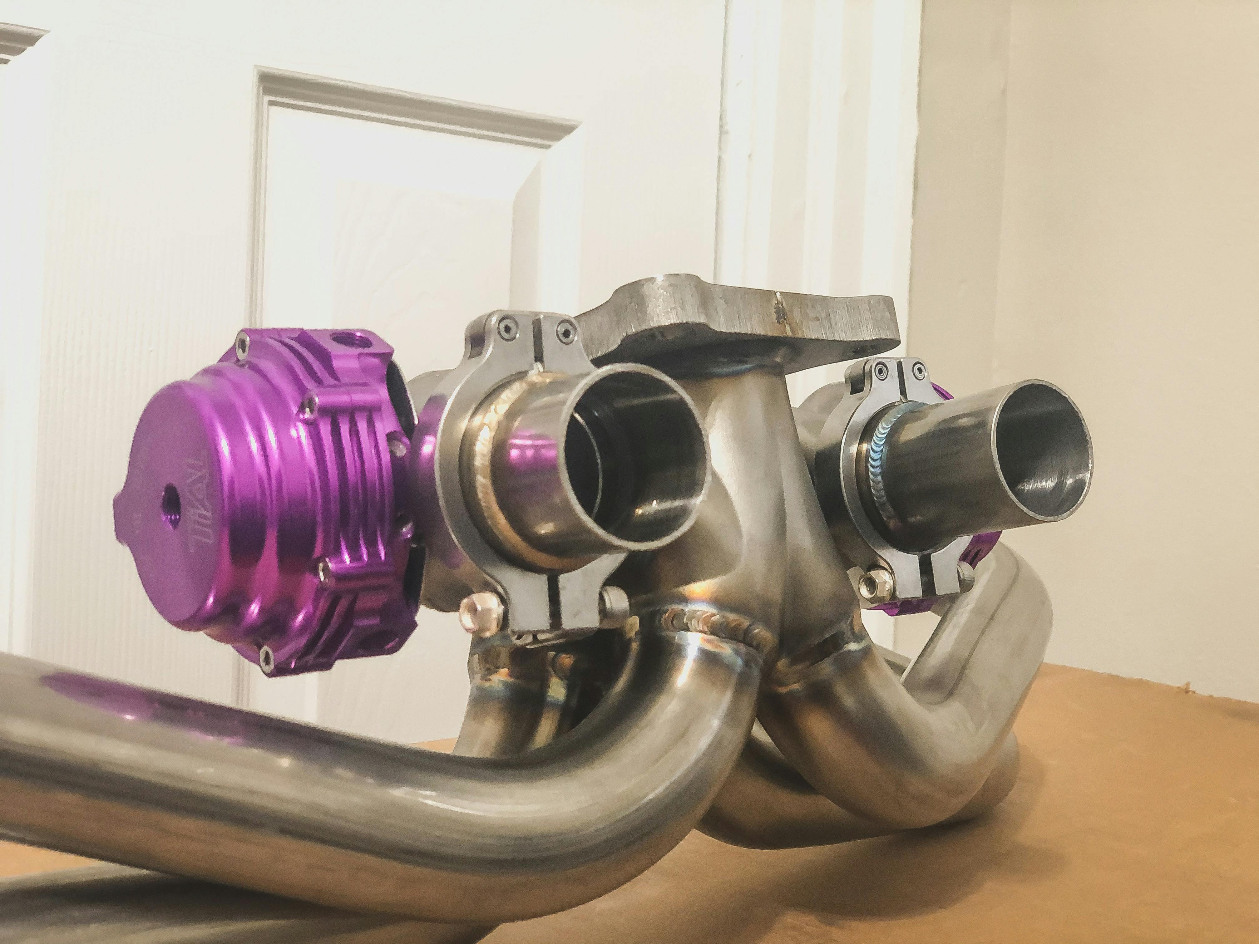 Killer B External Wastegate Header + Wastegate Kit Subaru WRX 2015-202 ...