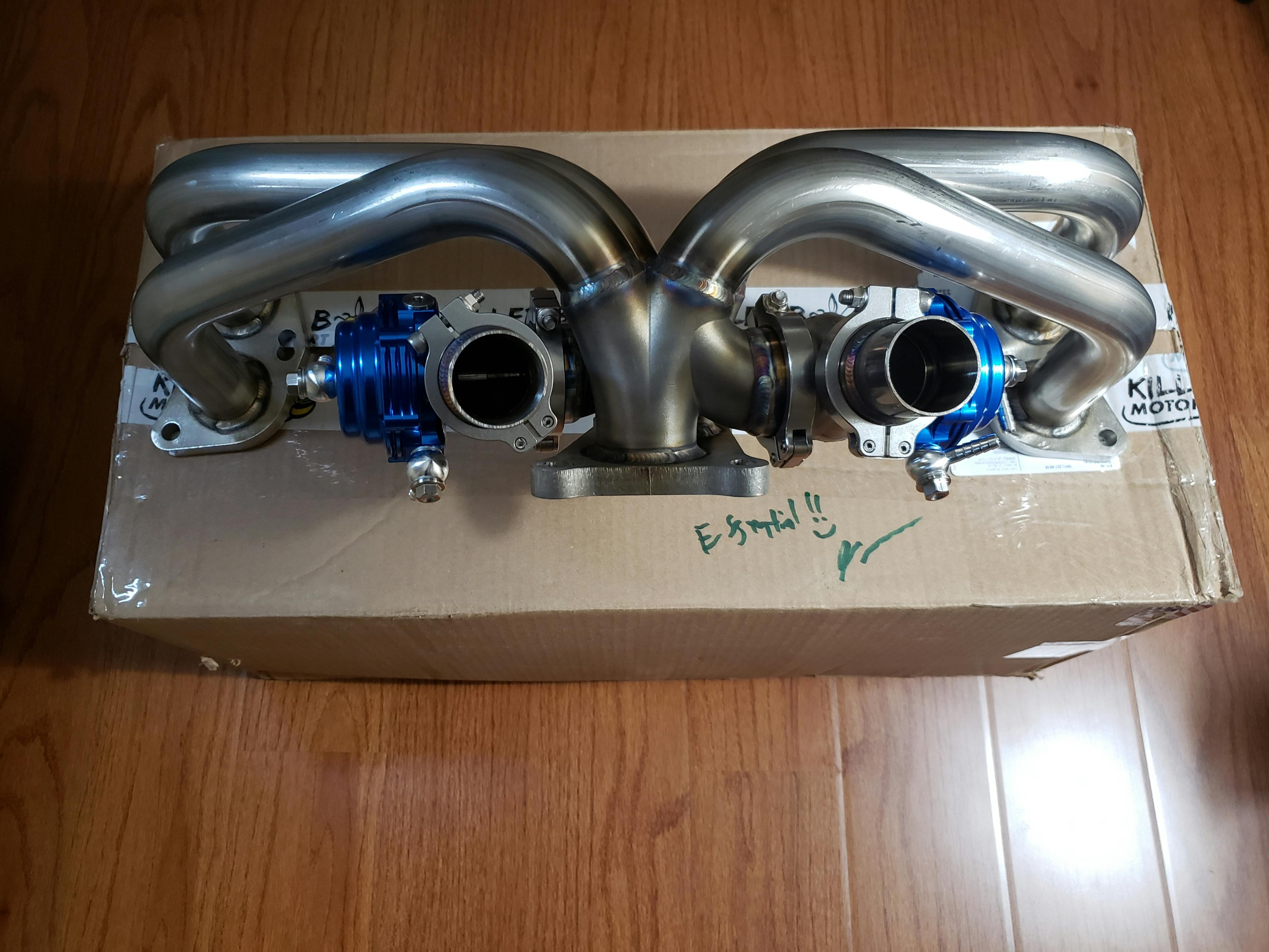 Killer B External Wastegate Header + Wastegate Kit Subaru WRX 2015-202 ...