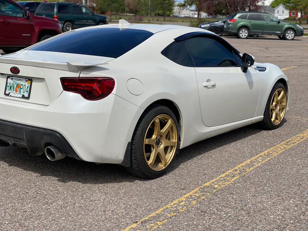 Enkei T6S 17x8 45mm Offset 5x114.3 Bolt Pattern 72.6 Bore Matte Black Wheel main image 0