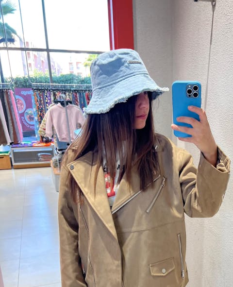 Light Blue Denim Bucket Hat