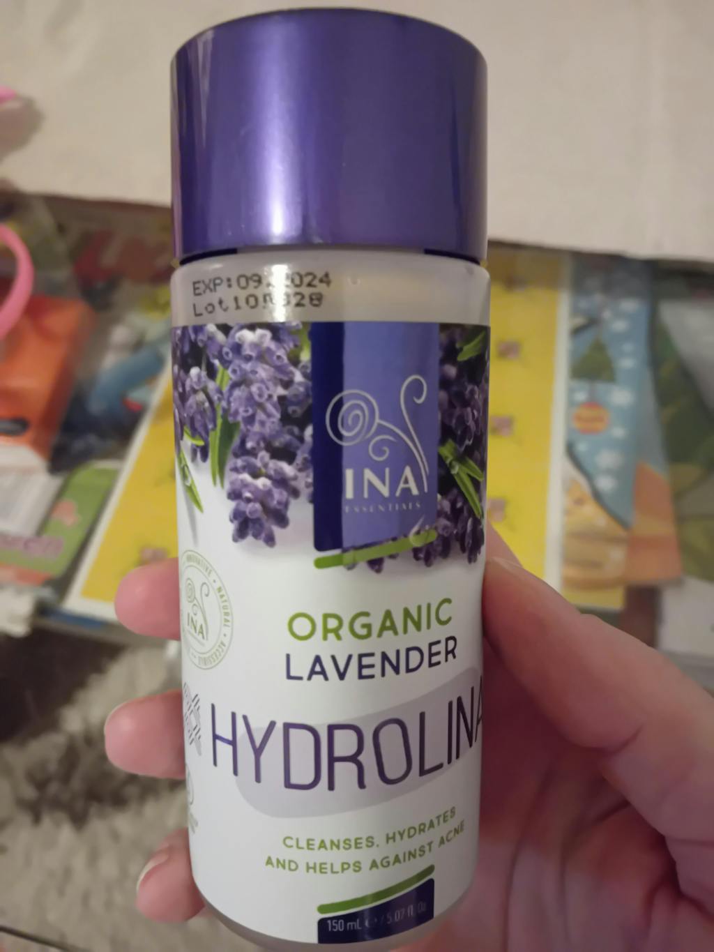 Organická Levandulová voda - Hydrolina pro Akné