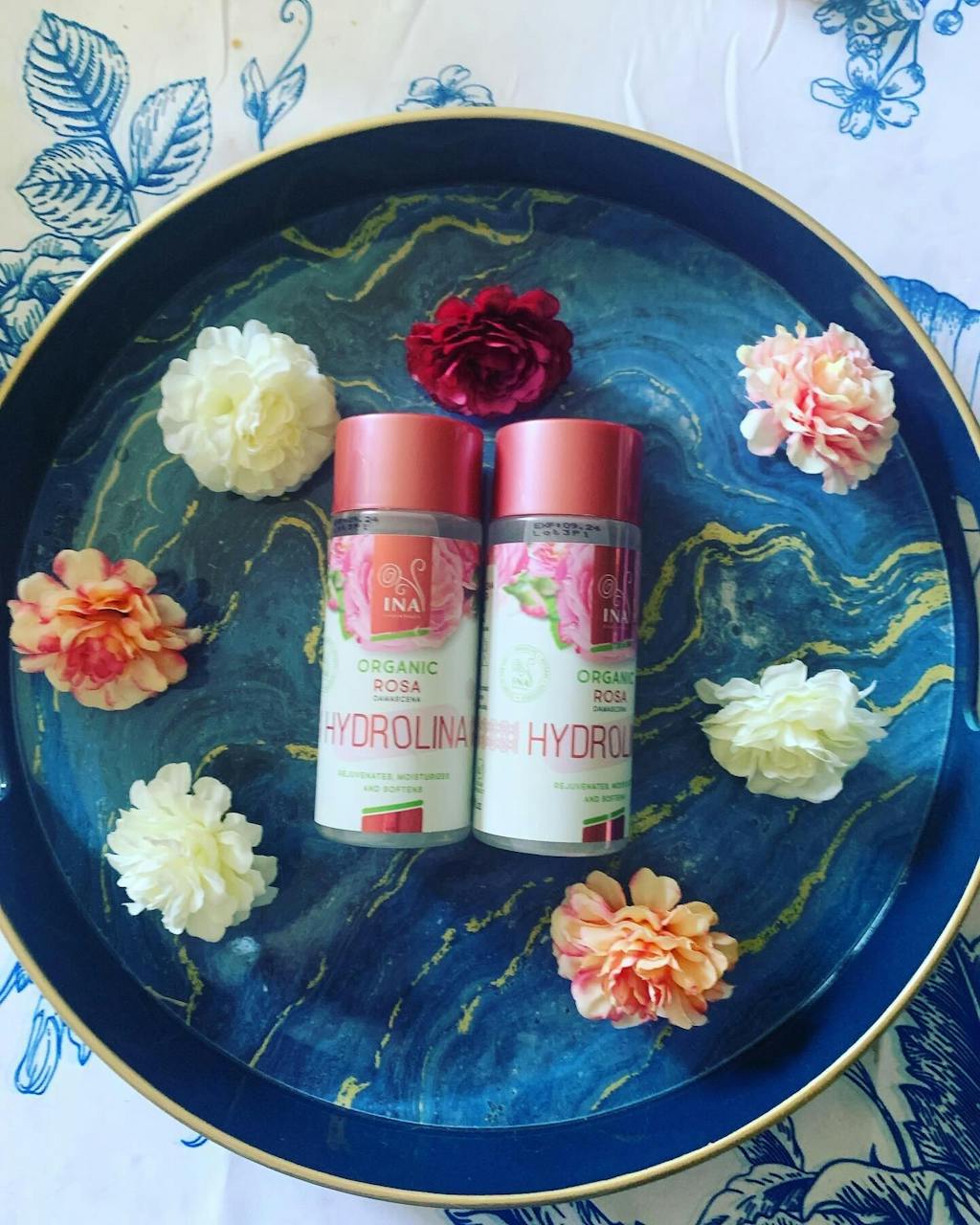 Eau de Rose - Hydrolina - Bio Hydrolat de Rose pour Peau sèche