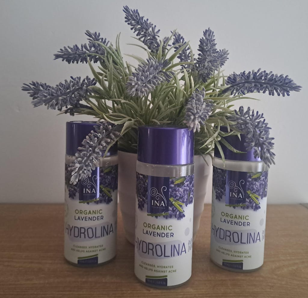 3x Organiczna woda Lawendowa - Hydrolina - Hydrolat Lawendowy na Trądzik