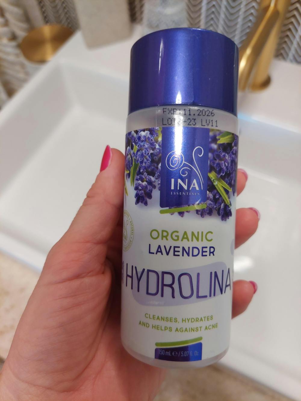 3x Organiczna woda Lawendowa - Hydrolina - Hydrolat Lawendowy na Trądzik