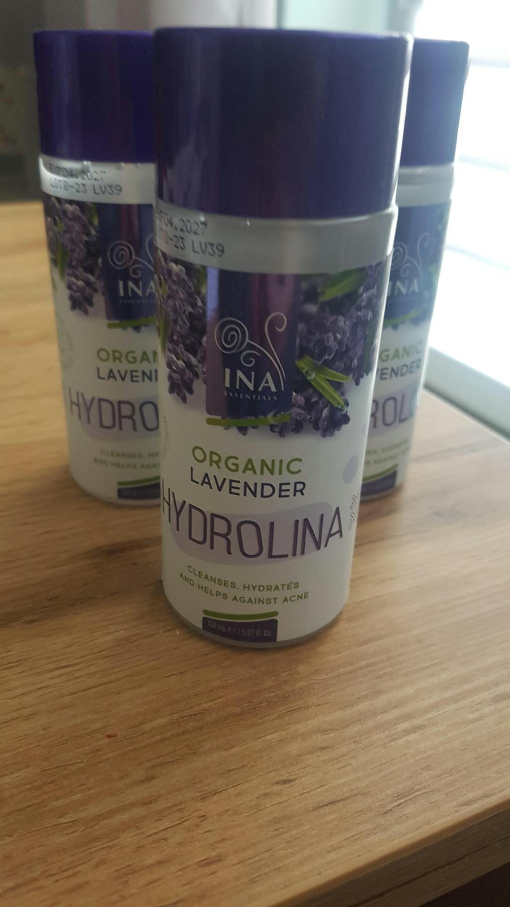3x Organiczna woda Lawendowa - Hydrolina - Hydrolat Lawendowy na Trądzik