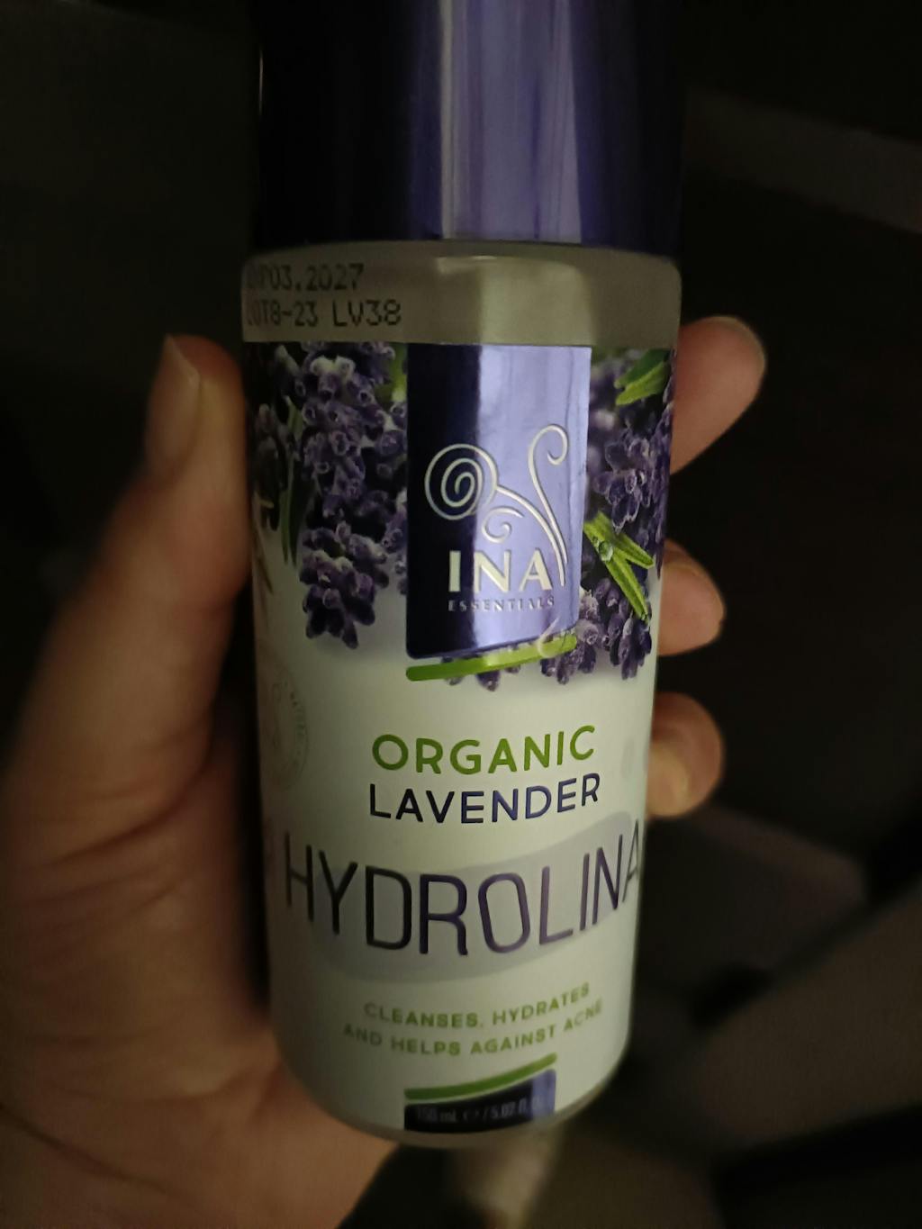 Organiczna woda Lawendowa - Hydrolina - Hydrolat Lawendowy na Trądzik