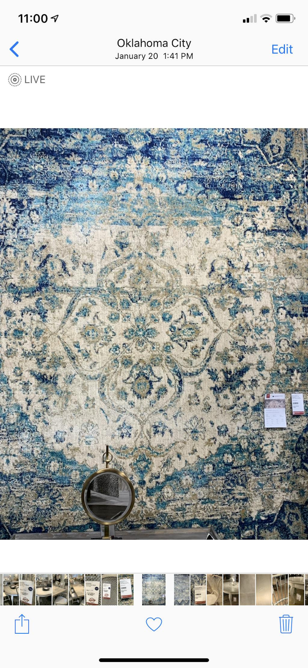 Loloi Anastasia AF06 Blue / Ivory Area Rug Incredible Rugs and Decor