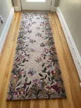 Athena Garden Butterfly Floral Wool Rug Runner