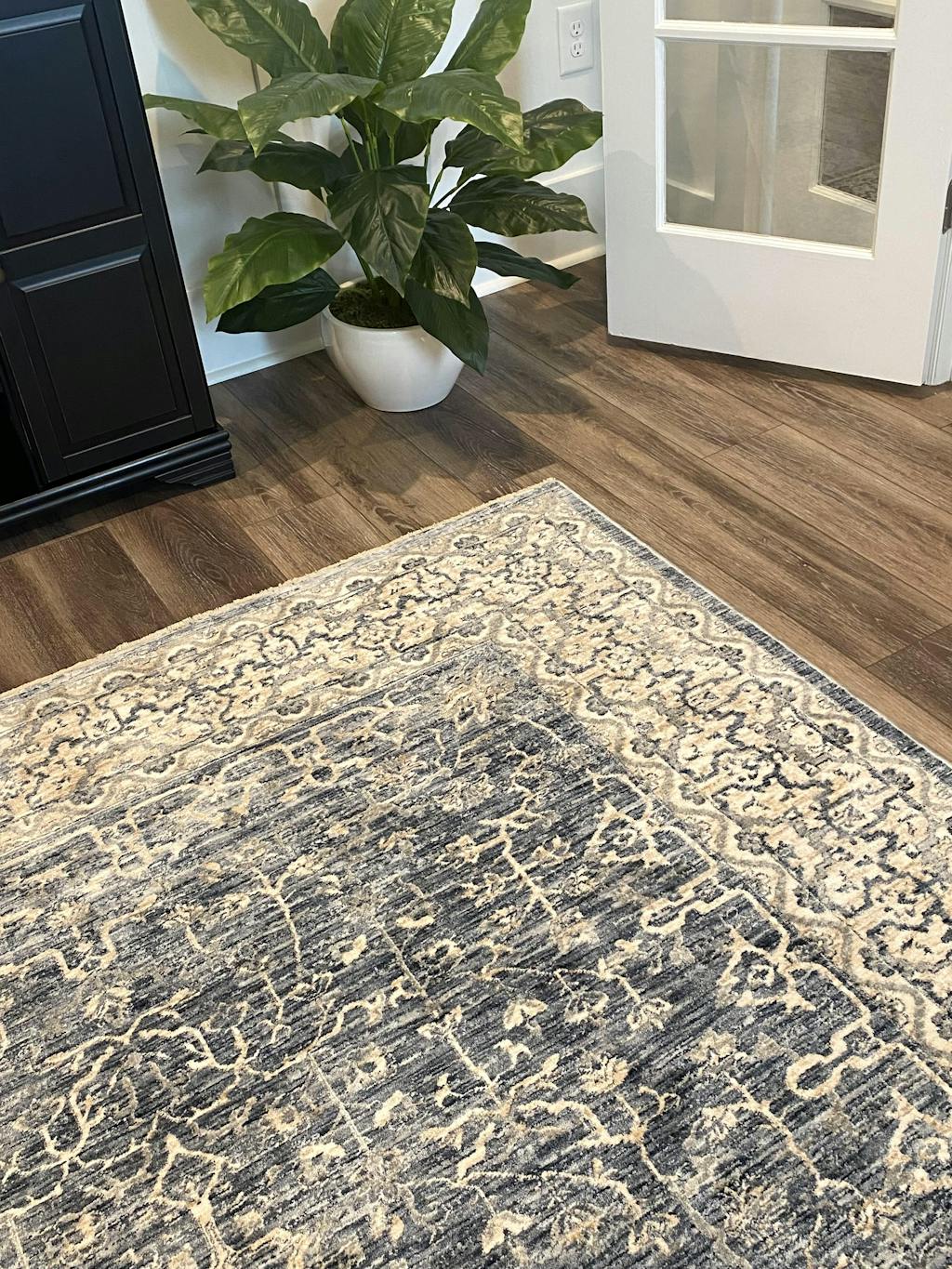 Loloi Pandora PAN04 Dark Blue/Ivory Area Rug Incredible Rugs and Decor