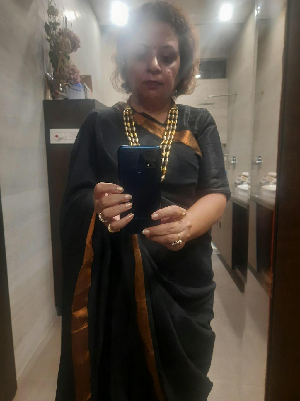 NOCTURNE BLAZE | Cotton | Indidha Saree