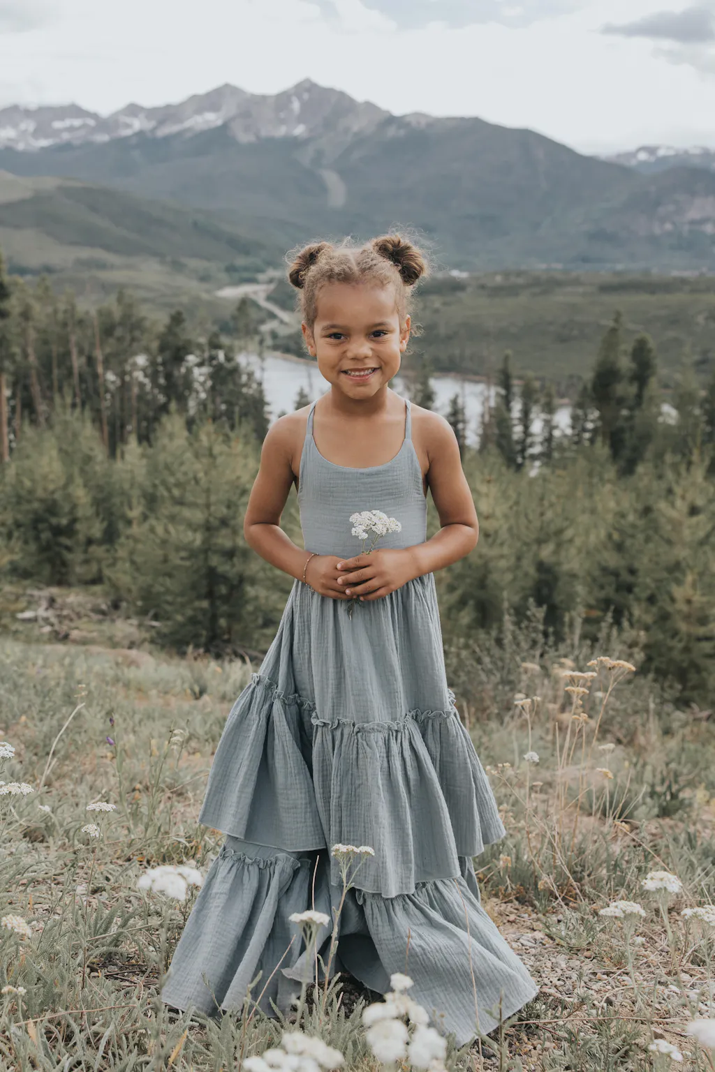 Wendy Dress (soft teal muslin)