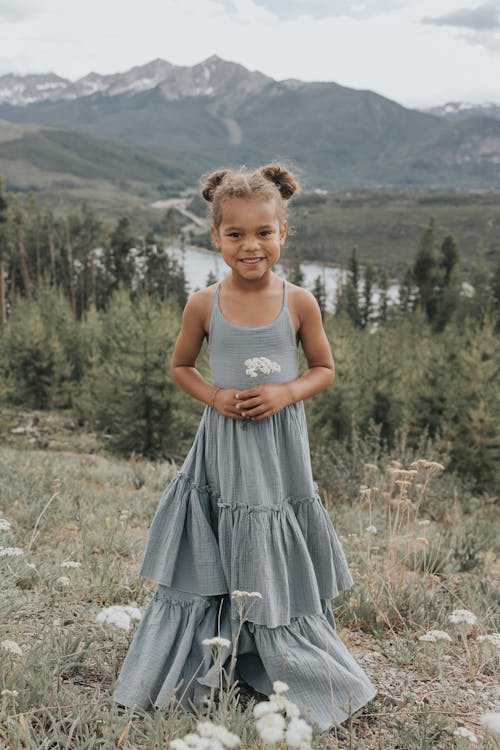 Wendy Dress (soft teal muslin)