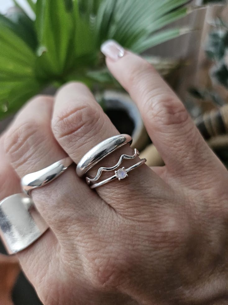 Inel din argint Curl