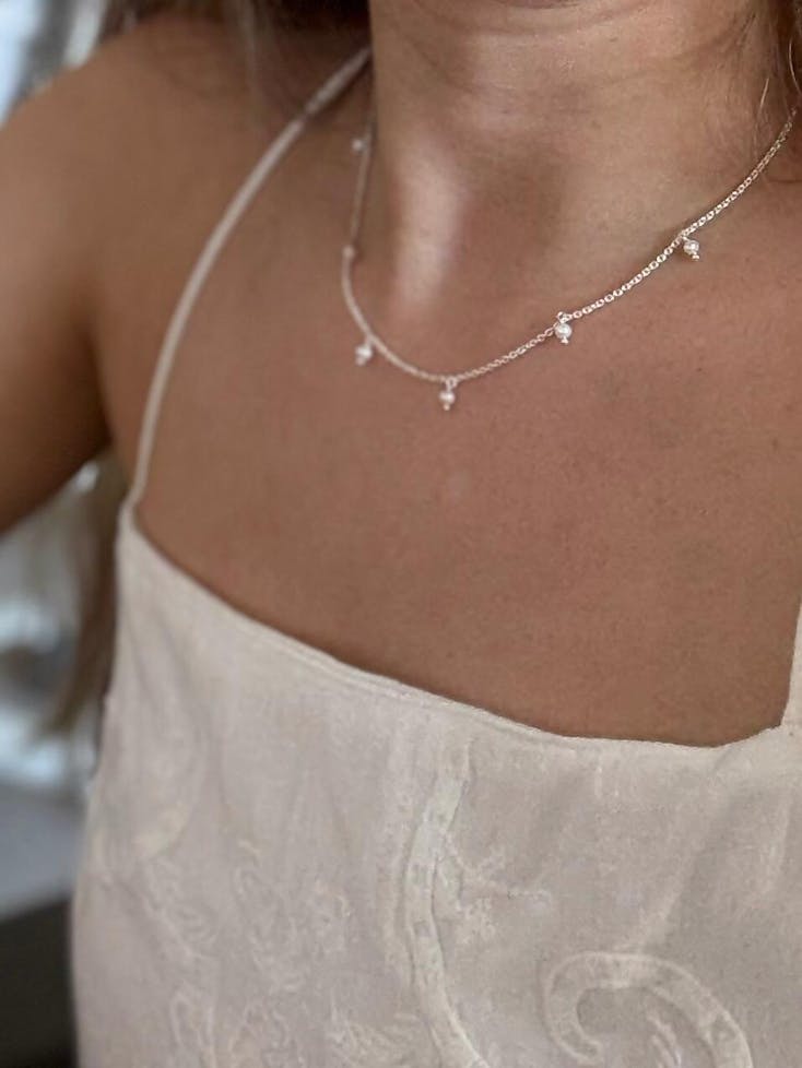 Colier din argint Margot - Perle Naturale