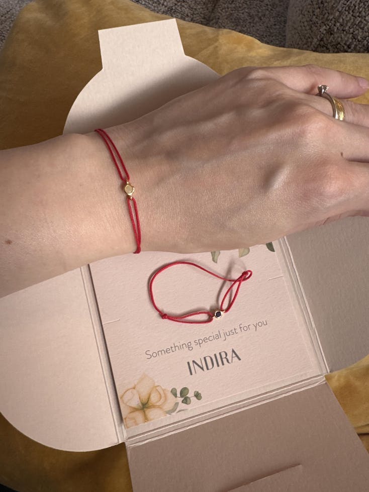 Brățară șnur din argint Birthstone Golden October - Opal