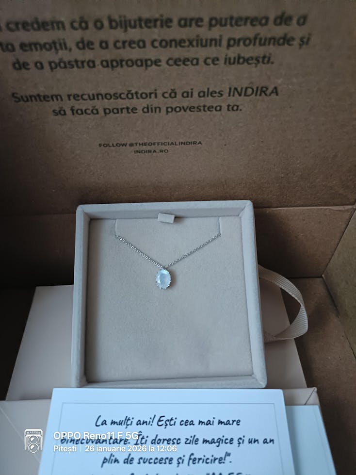 Colier din argint Serene - Piatra Lunii