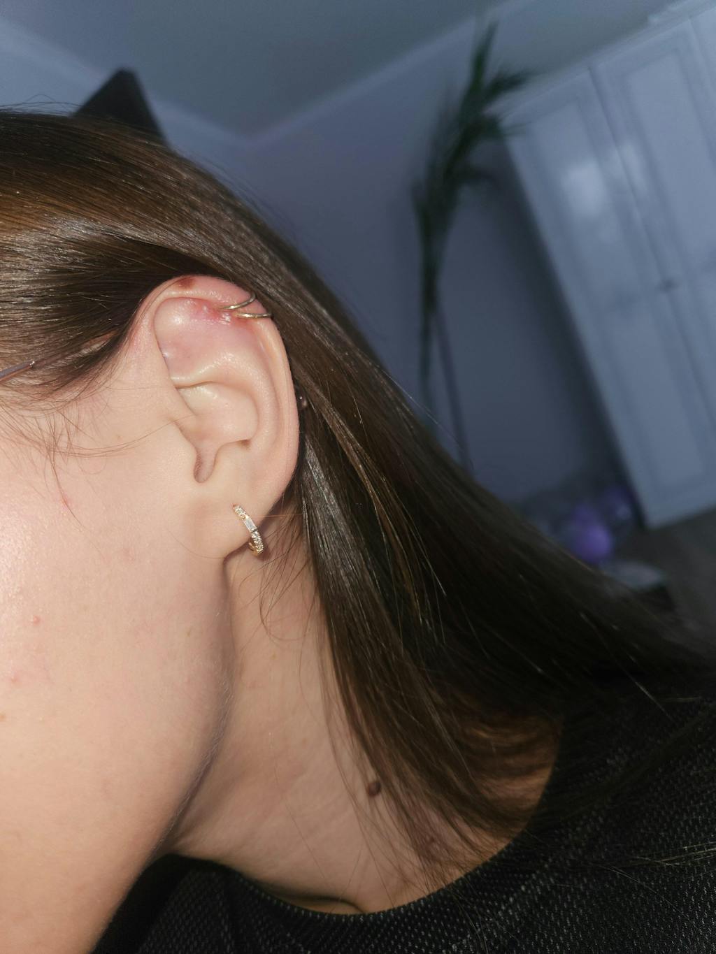 Cercei din aur Yoki - Zirconiu