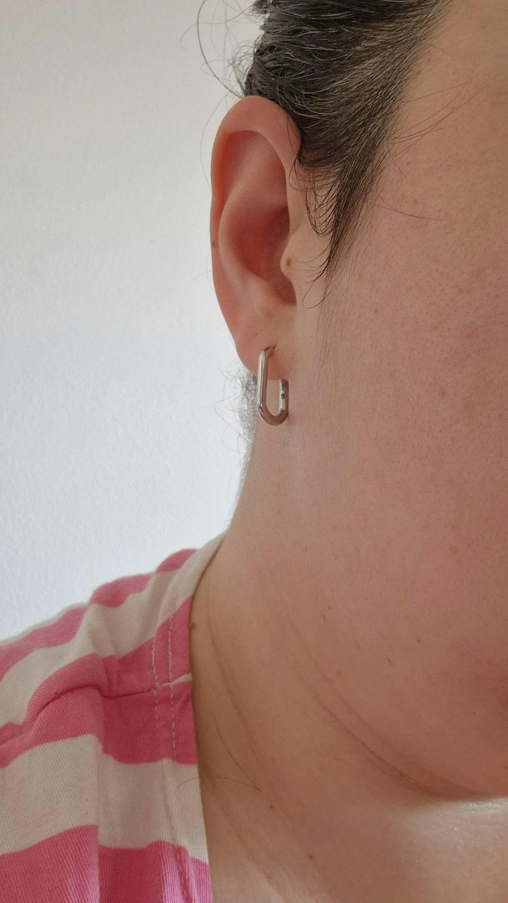 Cercei din argin Square Hoops