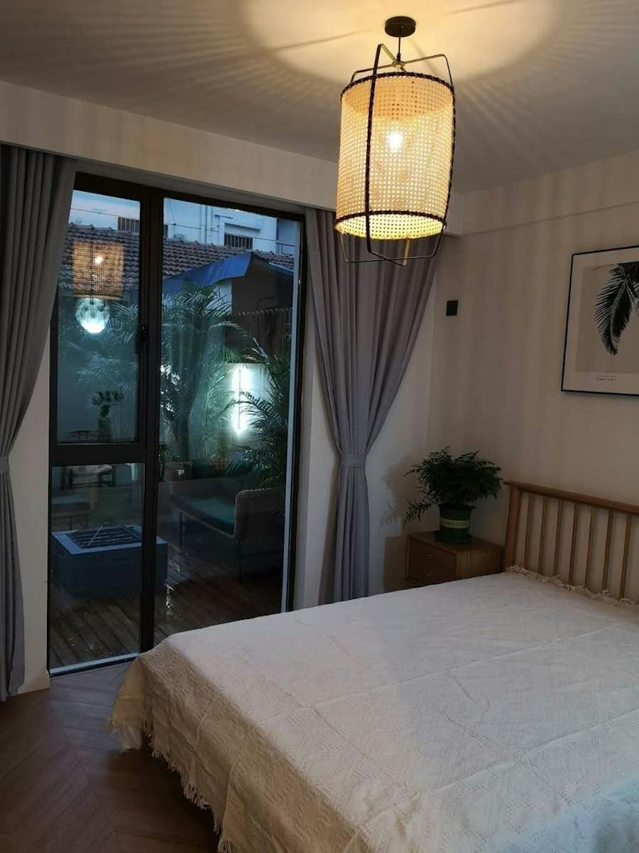 Small Rattan Cane Pendant Light 10 Inches