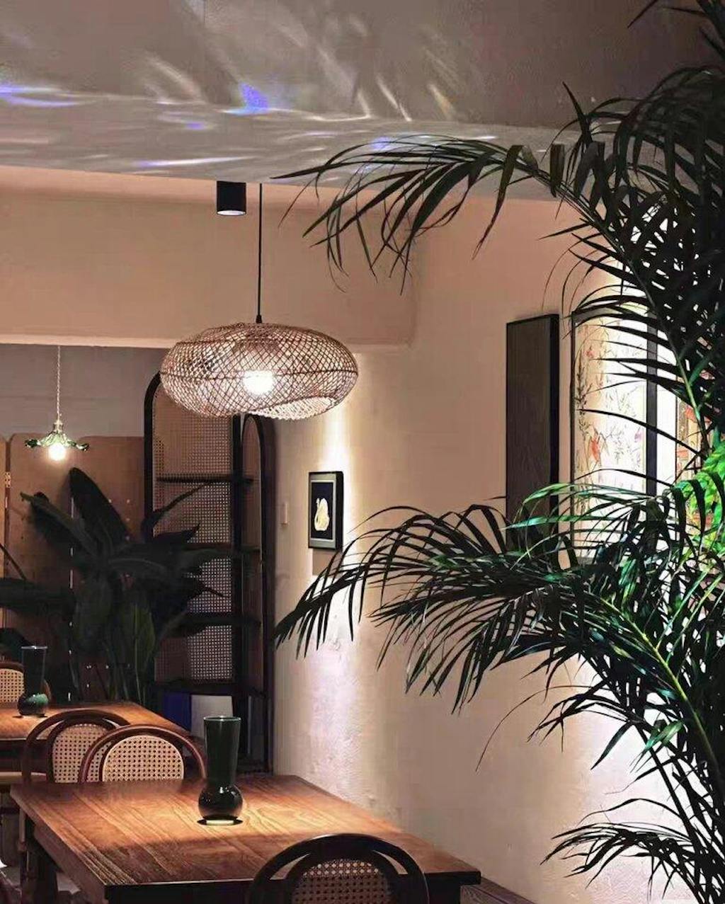 Generis Wabi Sabi Wave Rattan Pendant Light