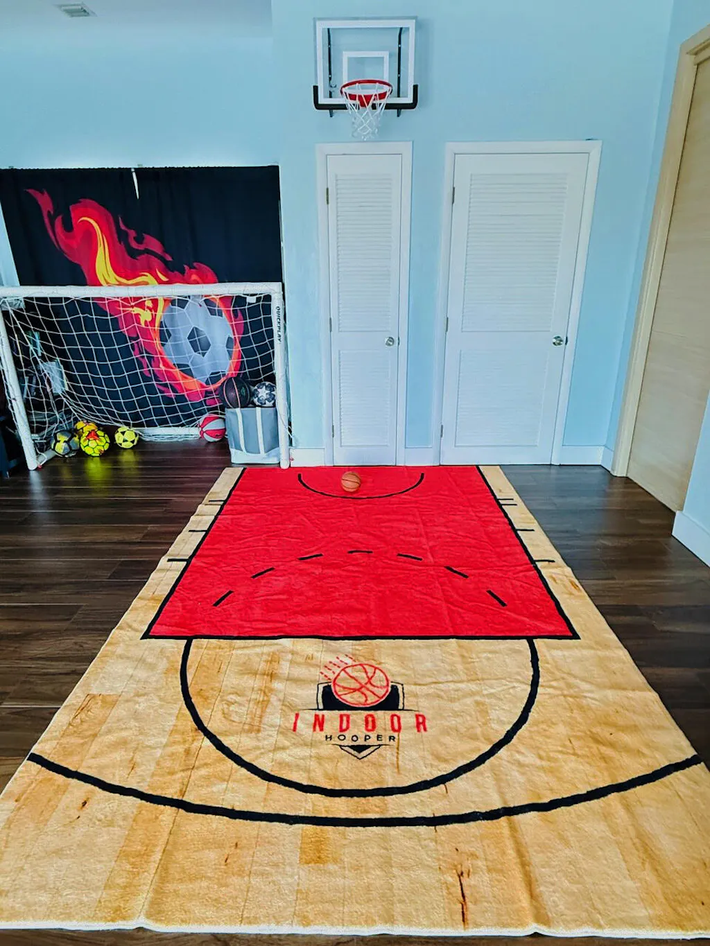 Pro Mini Basketball Court Rug – IndoorHooper