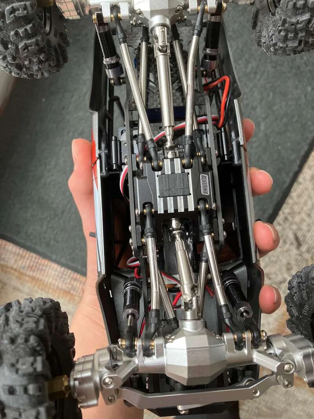 INJORA Stainless Steel Drive Shafts for 1/18 RC Crawler TRX4M High Tra