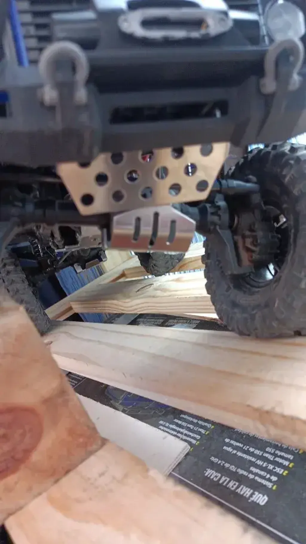 INJORA Framebescherming van roestvrij staal, asbescherming, skid plaat voor 1/10 RC Crawler TRX4 TRX-4 upgrade onderdeel
