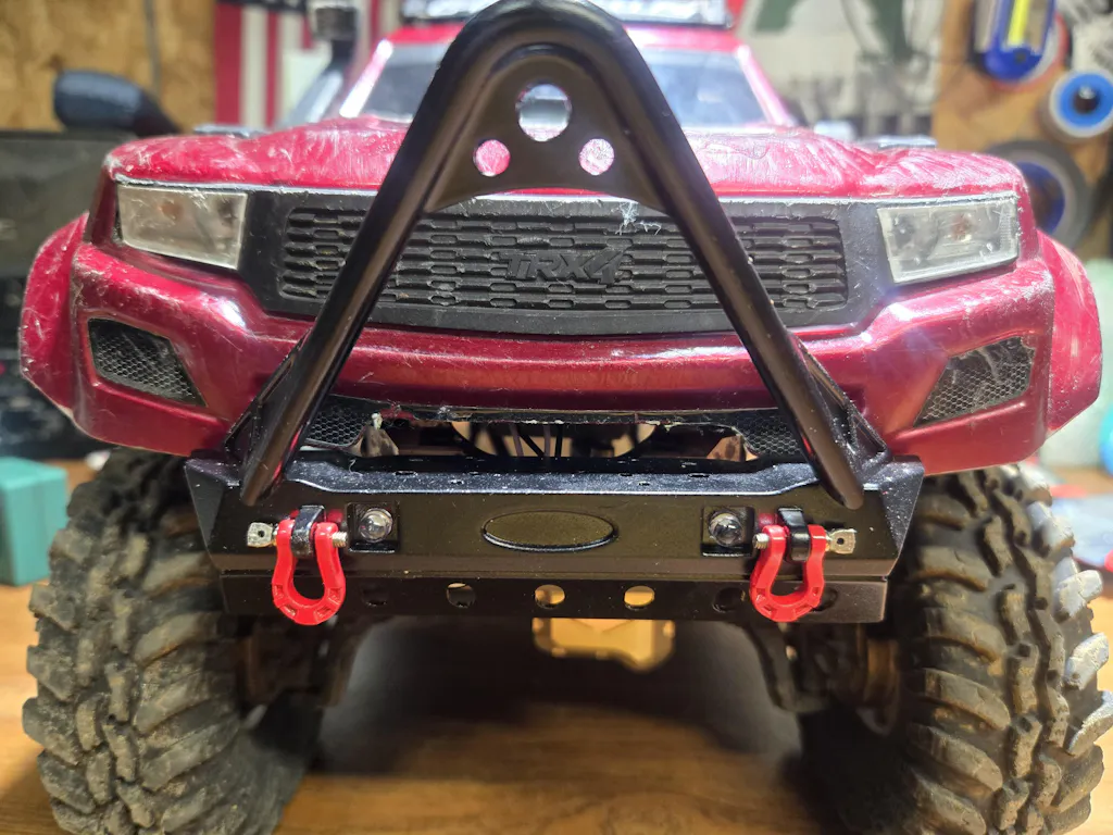 INJORA RC Dachträger Dachgepäck mit LED-Leuchten für 1