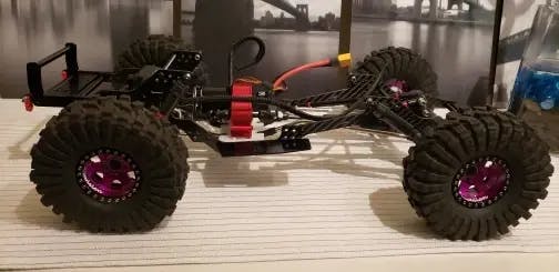 INJORA LCG Carbon Fiber Chassis Kit Frame Girder for 1/10 Axial