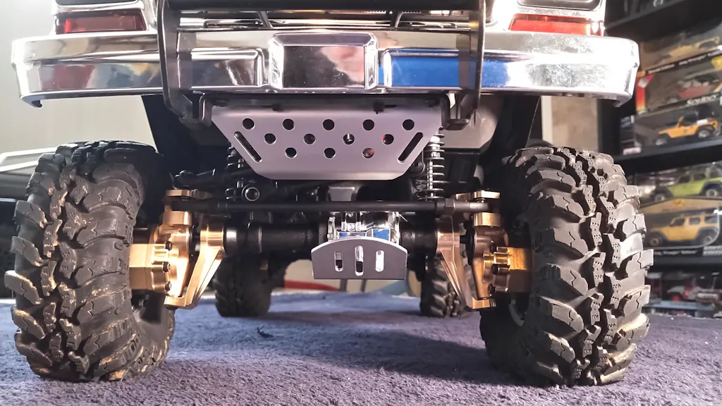 Scatole Ponte Posteriori In Alluminio CNC Per Traxxas TRX-4 - RC Model - Ricambi CRAWLER - 2
