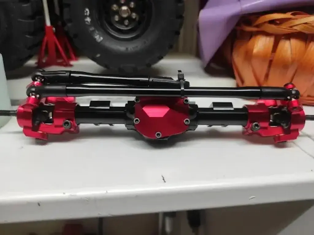 WEFEINO RC recto eje completo eje trasero para 1:10 Axial SCX10 II AX90046 90047 90027 90028 RC Crawler Car WEFEINO RC recto eje completo eje trasero para 1:10 Axial SCX10 II AX90046 90047 90027 90028 RC Crawler Car
