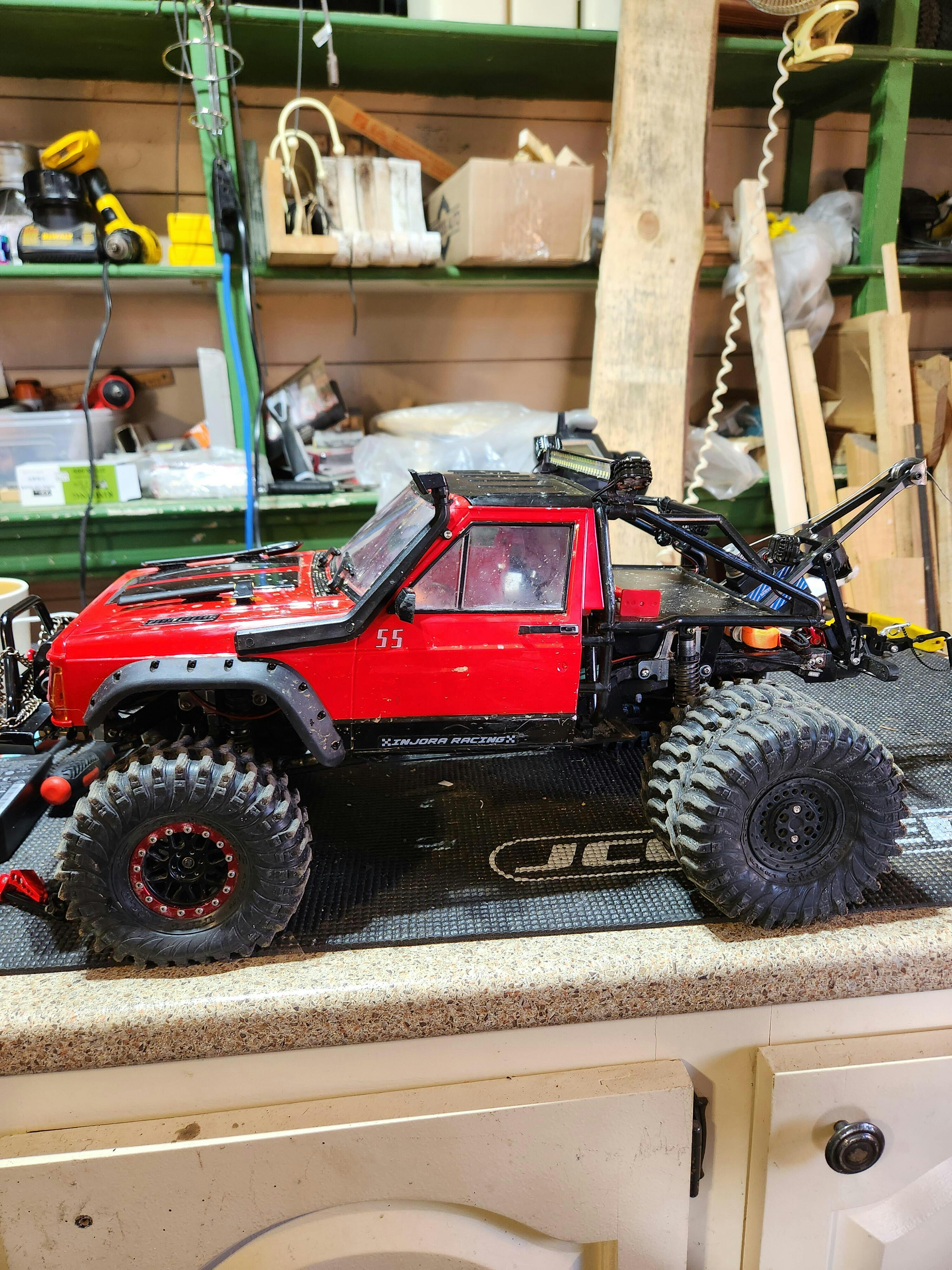 INJORA Hard Plastic Snorkel for 1/10 RC Crawler Car Body Shell