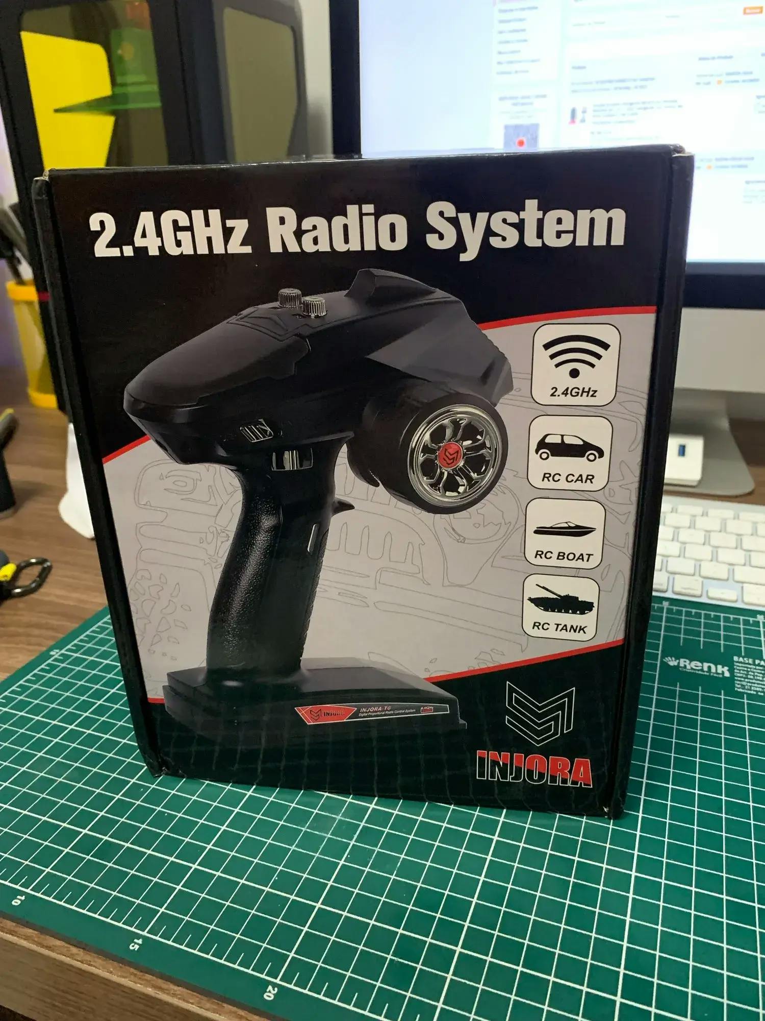 thumbnail image 2 of INJORA 2.4GHz RC Transmitter & Receiver - 6 Channel Digital Radio For 1/24 & 1/18 Scale Remote Control Vehicles 2 of 5