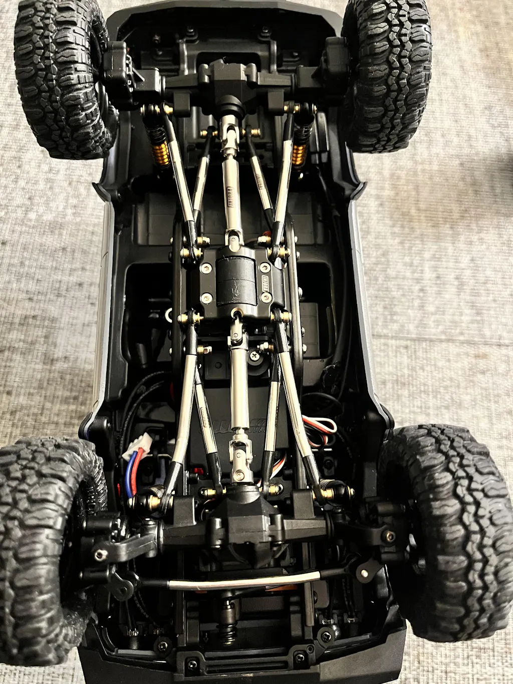 INJORA Stainless Steel Drive Shafts with D Shaped Hole for 1/18