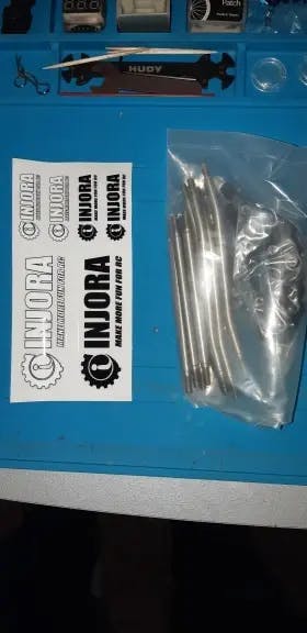 INJORA 8pcs/set Steel Link Plastic Rod End for Axial 1/10 Capra 1.9 4W