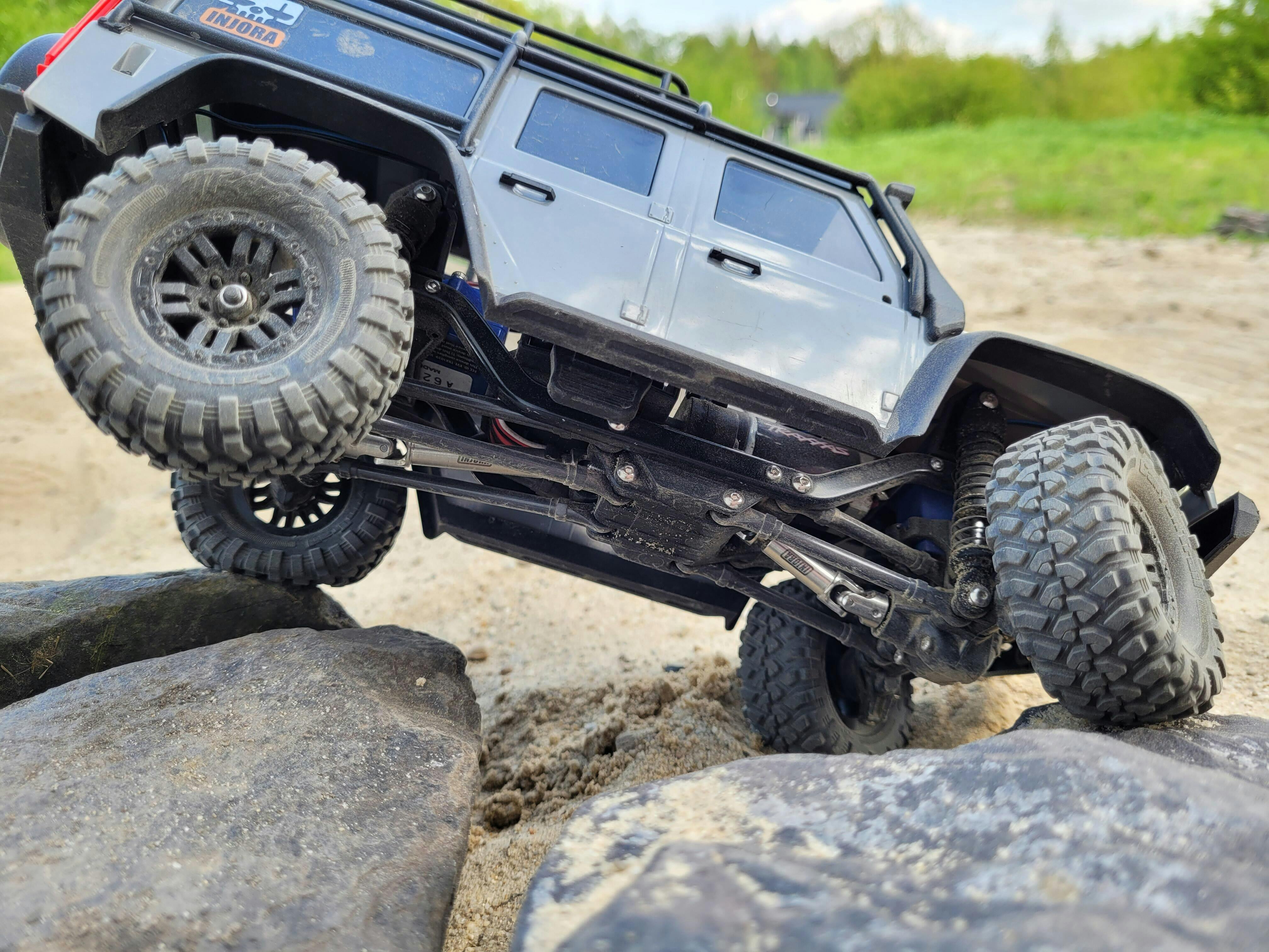 INJORA Steel Drive Shaft Set For TRX4M - Front & Rear Upgrade For 1/18 RC Crawlers