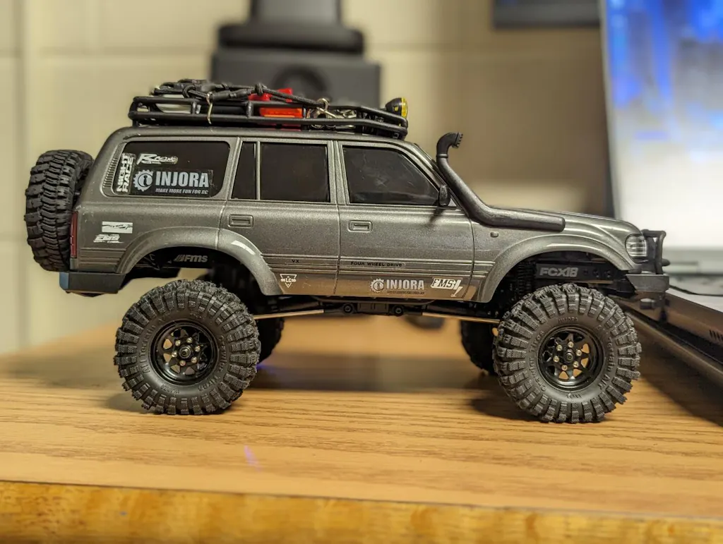 INJORA 1.0 Neumáticos 58x24mm King Trekker S5 Súper Suave Para SCX24 TRX4M AX24 (Coche RC 1/18 1/24)