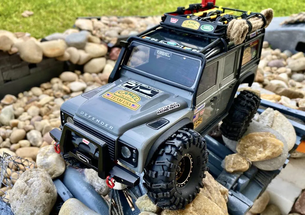 Palumma RC Crawler Bumper voor TRX4M, Aluminium Voor/Achterbumper voor