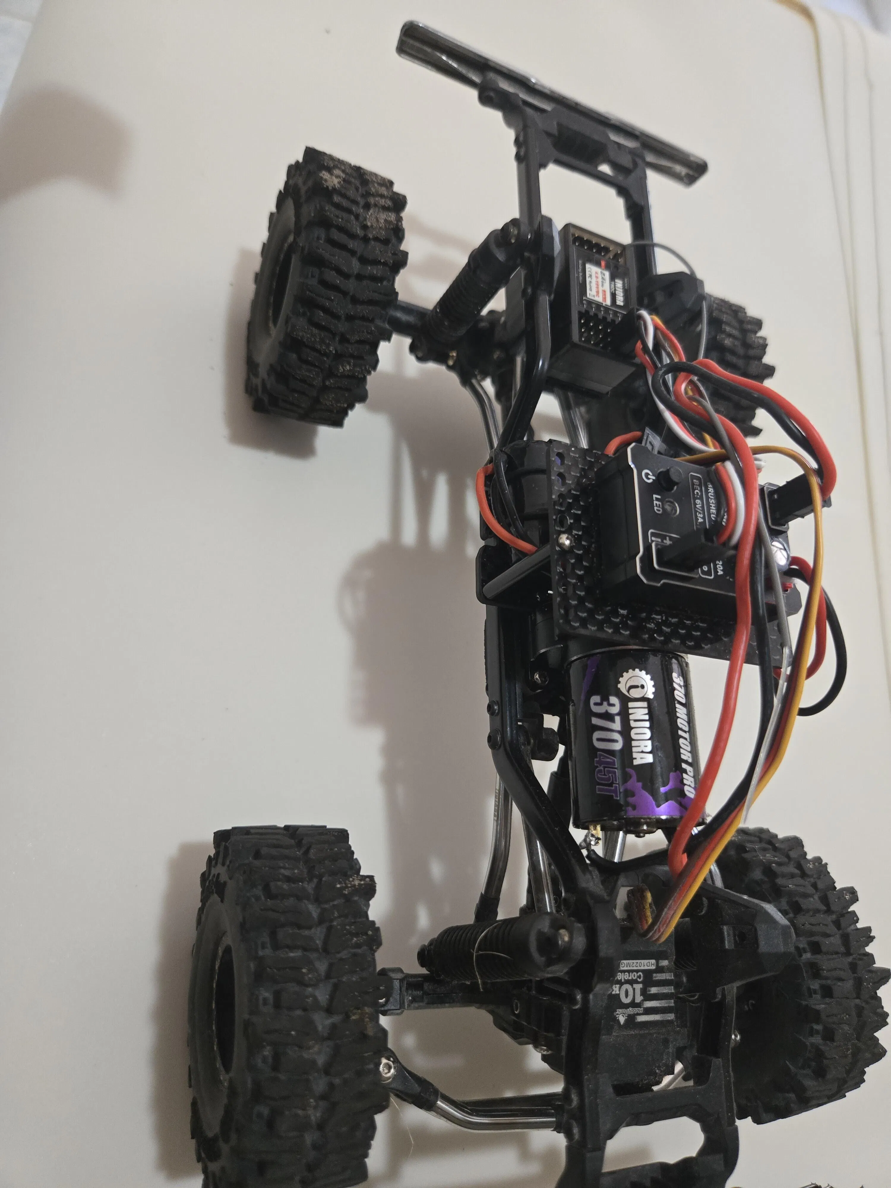 INJORA 370 Brushed Motor with Aluminum Transmission for 1/18 TRX4M