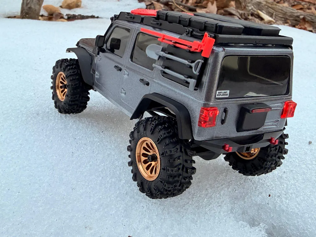 INJORA Aluminum Front Rear Bumper for 1/30 SCX30 JLU