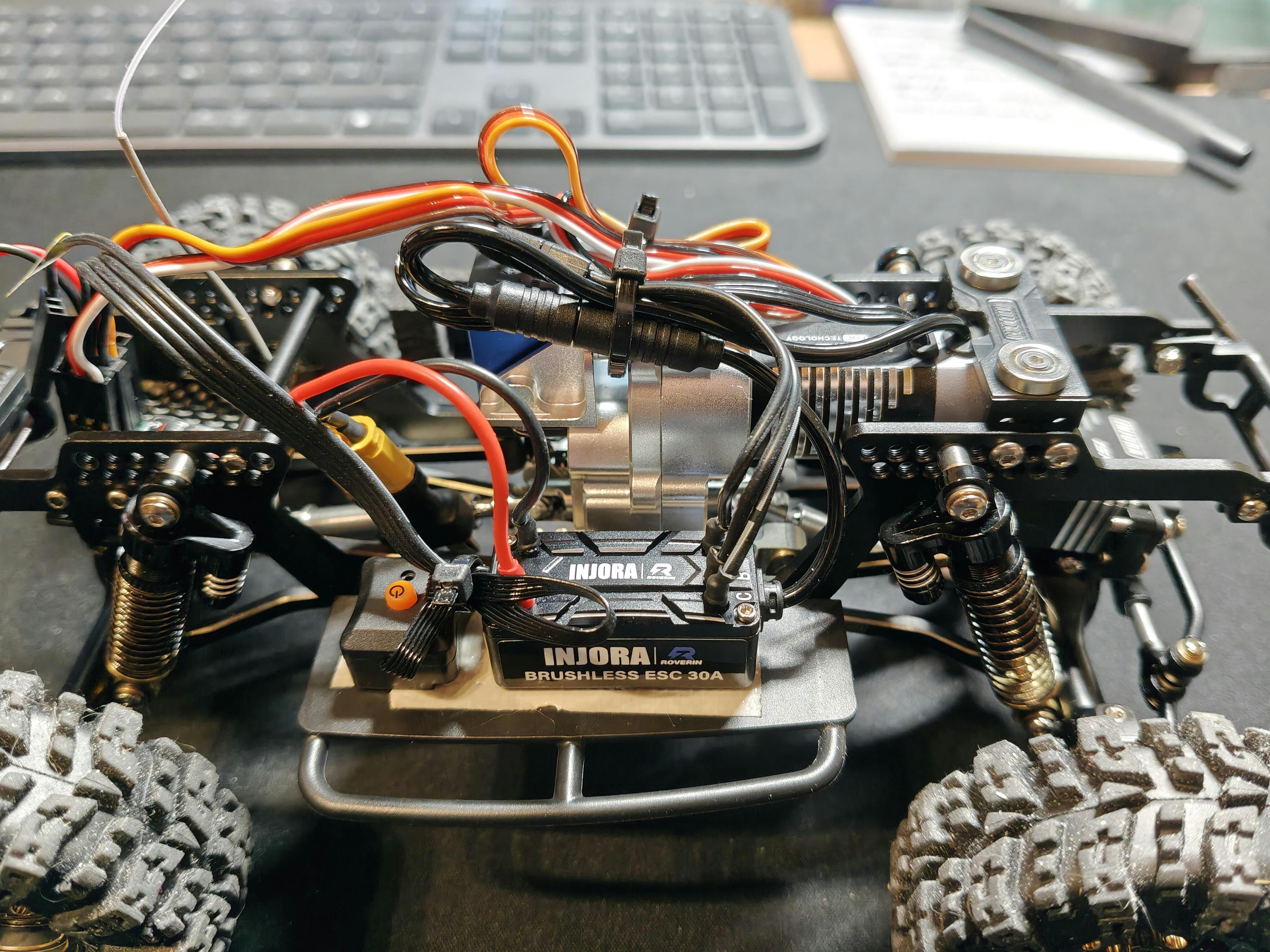INJORA Roverin M30 G2 FOC Sensored Brushless ESC & Motor for 1/18