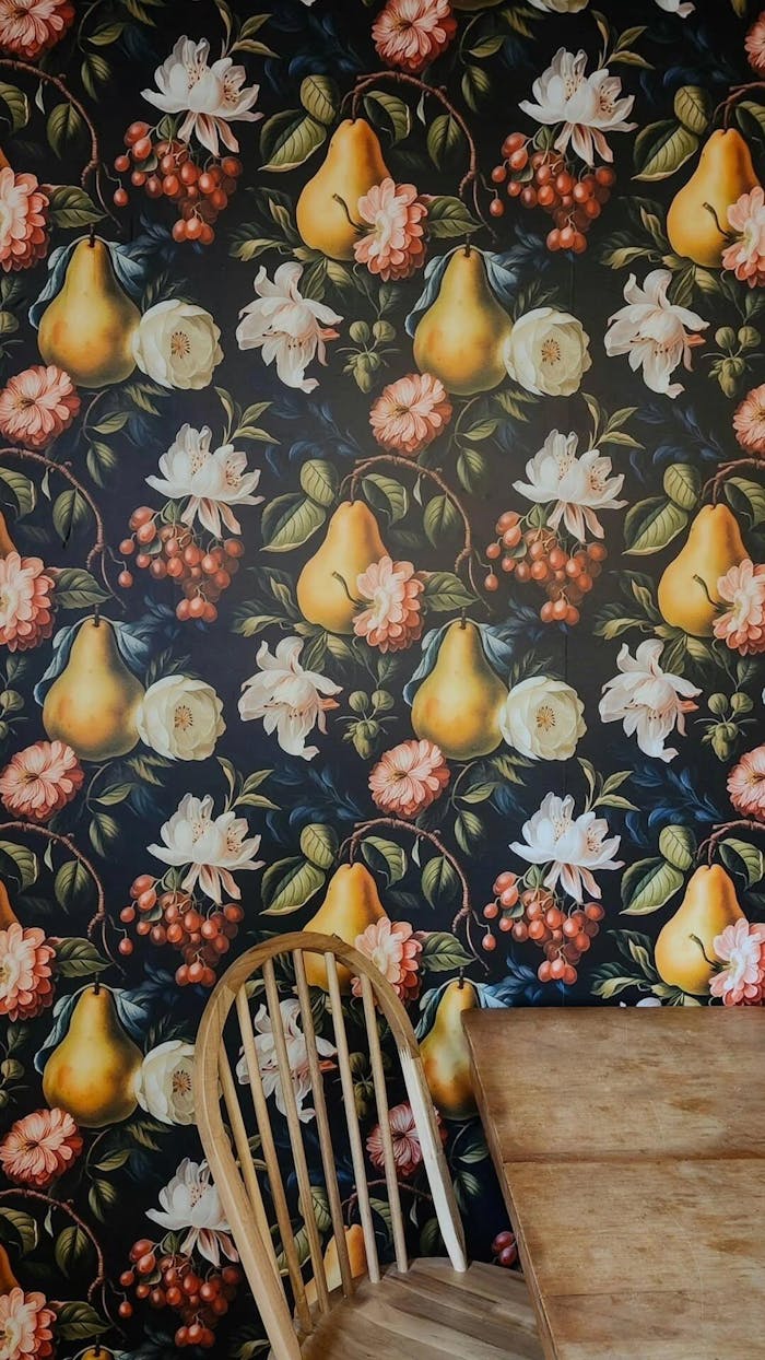 Victorian Pears Wallpaper