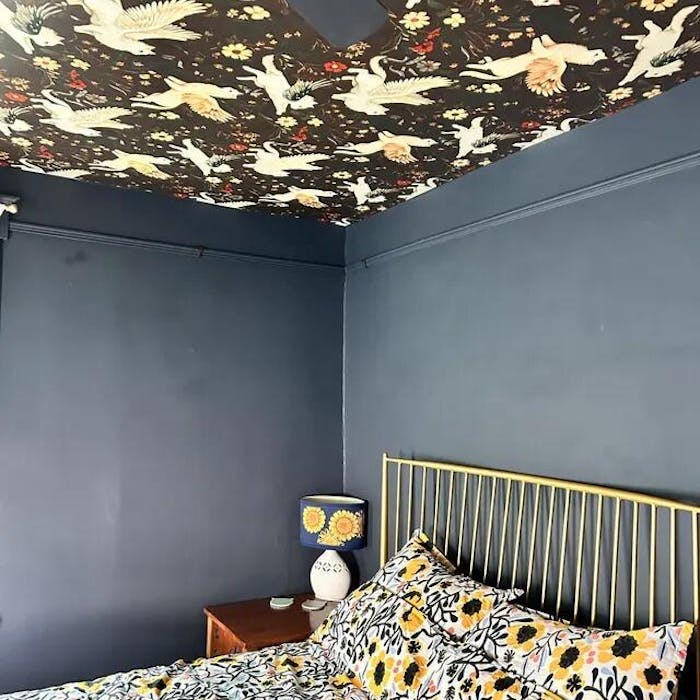 Mythical Cats Botanicals Wallpaper | Dark Clove