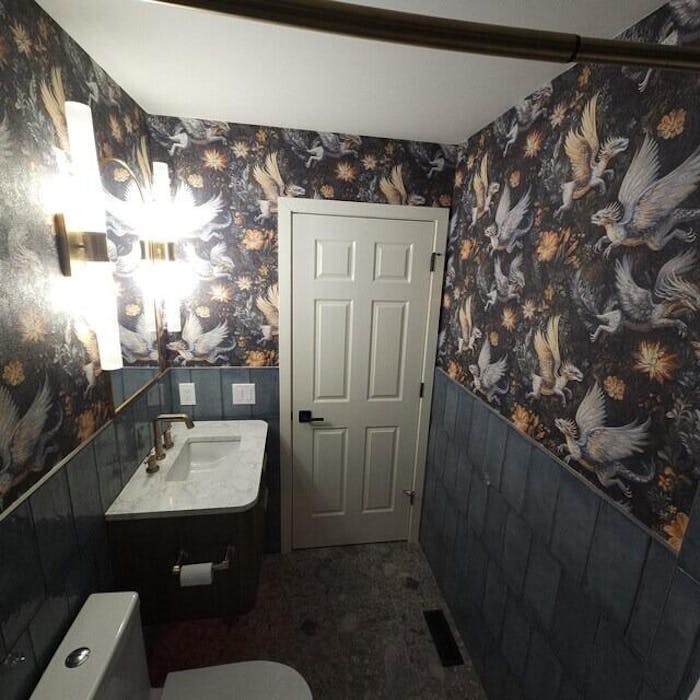 Enchanted Dragon Forest Wallpaper | Misty Blue